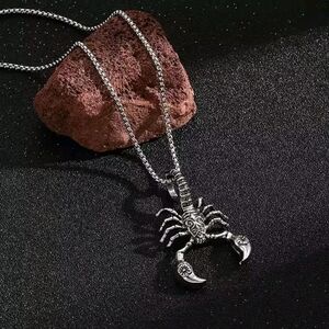 Silver Scorpion Necklace